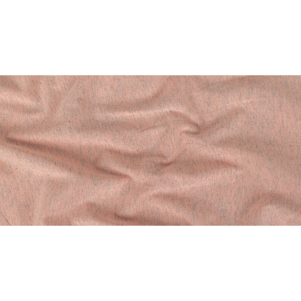 Heathered Rose Quartz and Gray Tubular Cotton Jersey