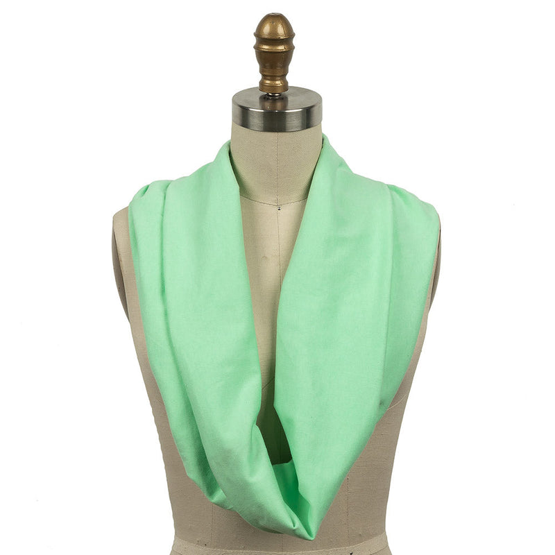 Neon Mint Tubular Cotton Jersey