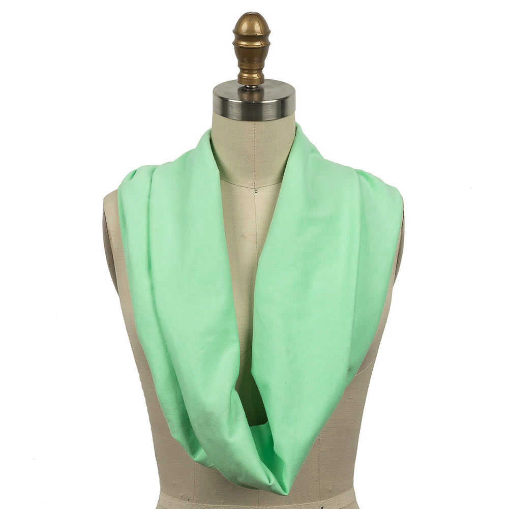 Neon Mint Tubular Cotton Jersey