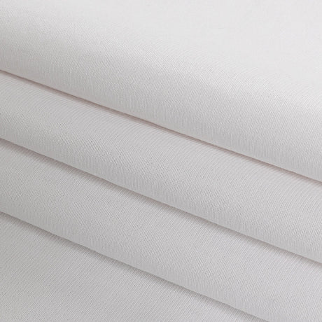 White Cotton Tubular Jersey