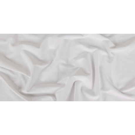 White Cotton Tubular Jersey