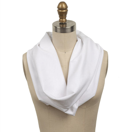 White Cotton Tubular Jersey
