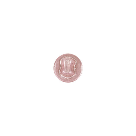 Pearlized Pink Shiny Dome Shaped Shank Back Button - 12L/7.5mm