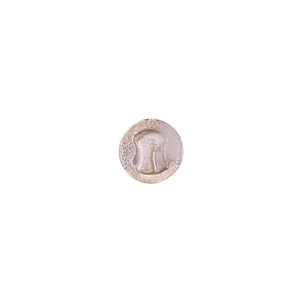 Pearlized Glamour Gold Shiny Dome Shaped Shank Back Button - 12L/7.5mm