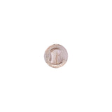 Pearlized Glamour Gold Shiny Dome Shaped Shank Back Button - 12L/7.5mm