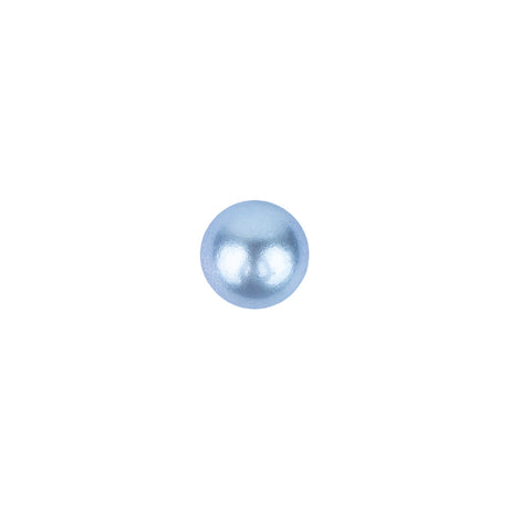Pearlized Periwinkle Shiny Dome Shaped Shank Back Button - 12L/7.5mm