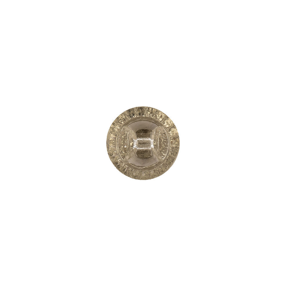 Translucent Citrine Abstract Radiating Shank Back Glass Button - 16L/10mm