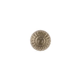 Translucent Citrine Abstract Radiating Shank Back Glass Button - 16L/10mm