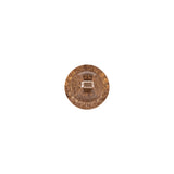 Translucent Golden Shadow Abstract Radiating Shank Back Glass Button - 16L/10mm