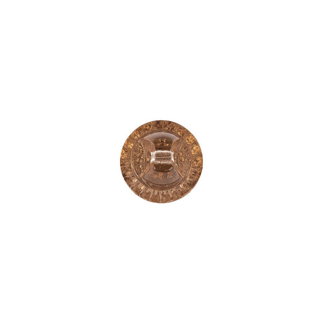 Translucent Golden Shadow Abstract Radiating Shank Back Glass Button - 16L/10mm