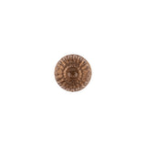 Translucent Golden Shadow Abstract Radiating Shank Back Glass Button - 16L/10mm