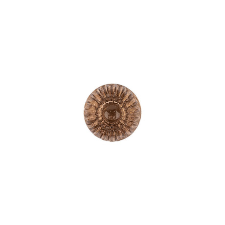 Translucent Golden Shadow Abstract Radiating Shank Back Glass Button - 16L/10mm