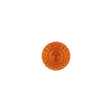 Translucent Vibrant Orange Abstract Radiating Shank Back Glass Button - 16L/10mm