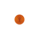 Translucent Vibrant Orange Abstract Radiating Shank Back Glass Button - 16L/10mm