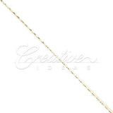 2Mm Rat-Tail (With Metallic Trim) - 200 Yards (Ivory/Silver)