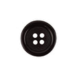 Famous NYC Designer Brown Shallow Plate 4-Hole Blazer Button - 32L/20mm