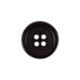 Famous NYC Designer Brown Shallow Plate 4-Hole Blazer Button - 32L/20mm