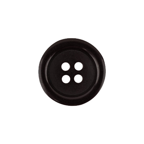 Famous NYC Designer Brown Shallow Plate 4-Hole Blazer Button - 32L/20mm