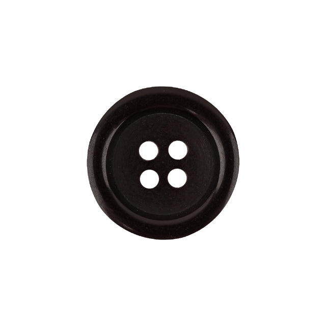 Famous NYC Designer Brown Shallow Plate 4-Hole Blazer Button - 32L/20mm