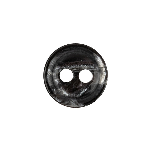 Italian Thunder Storm Gray Tiny Mound 2-Hole Plastic Blazer Button - 28L/18mm