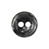 Italian Thunder Storm Gray Tiny Mound 2-Hole Plastic Blazer Button - 36L/23mm