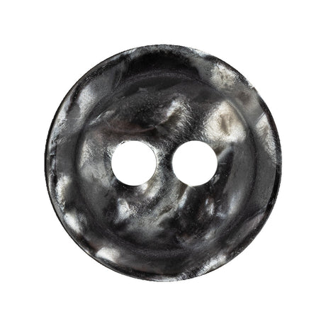 Italian Thunder Storm Gray Tiny Mound 2-Hole Plastic Blazer Button - 44L/28mm