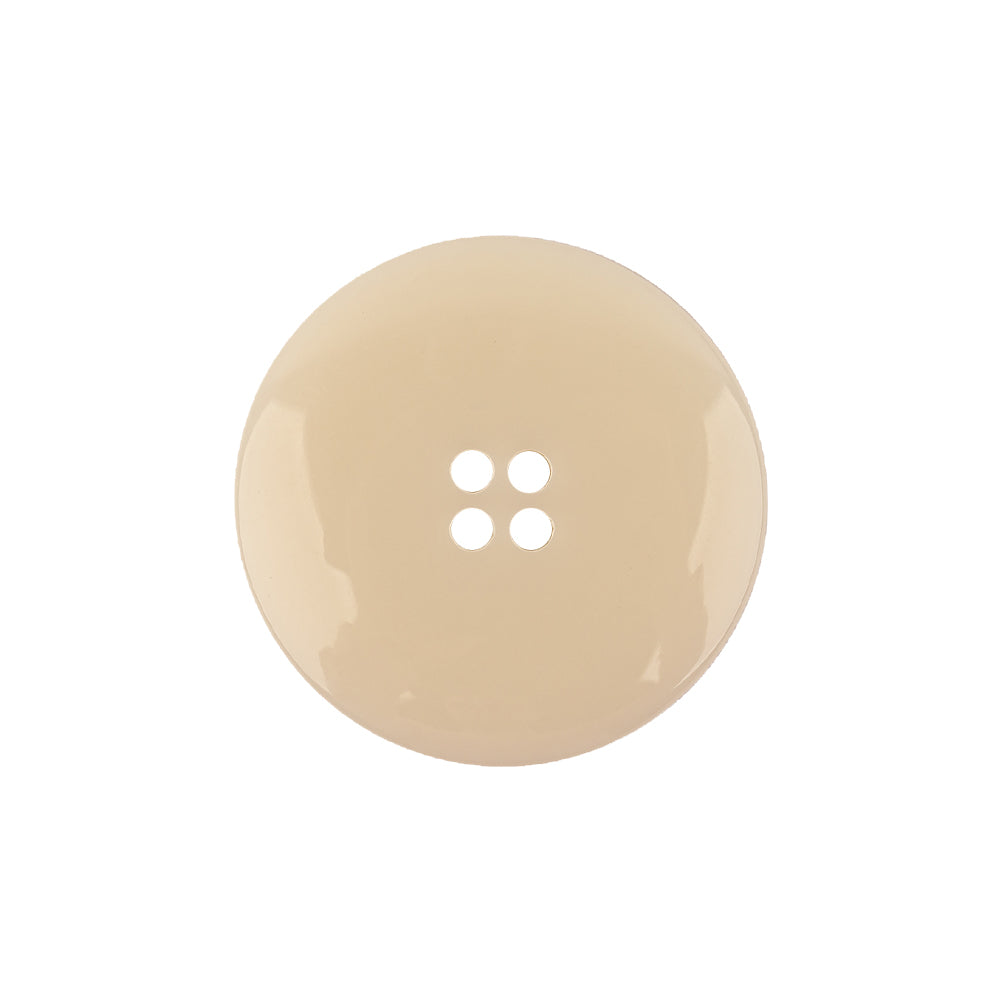 Italian Translucent Antique White Semi-Iridescent 4-Hole Plastic Blazer Button - 36L/23mm