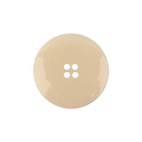 Italian Translucent Antique White Semi-Iridescent 4-Hole Plastic Blazer Button - 36L/23mm