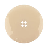 Italian Translucent Antique White Semi-Iridescent 4-Hole Plastic Blazer Button - 54L/34mm