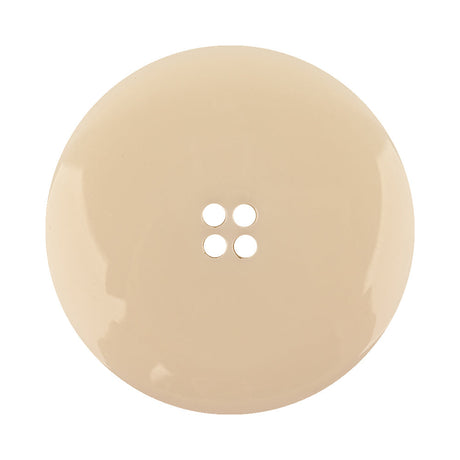 Italian Translucent Antique White Semi-Iridescent 4-Hole Plastic Blazer Button - 54L/34mm