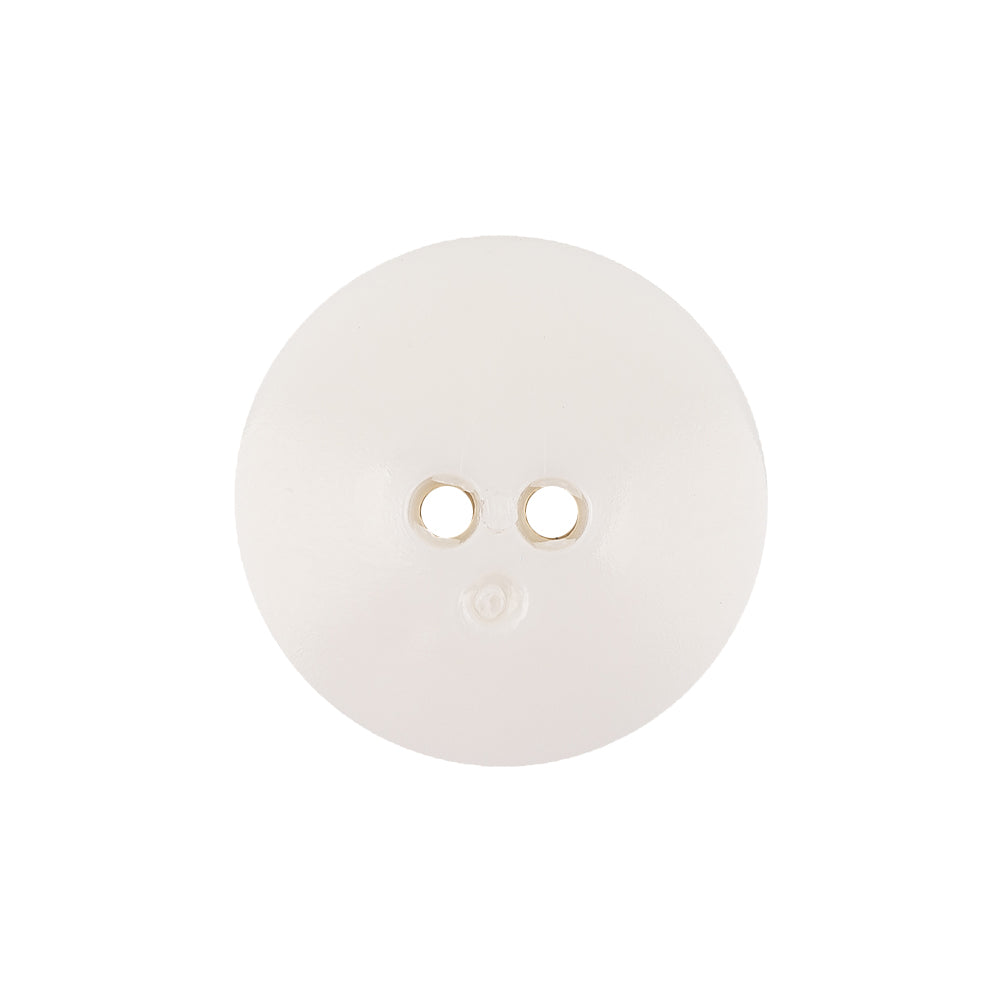 Italian White Abstract Textured Plastic Jacket Button - 36L/23mm
