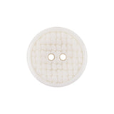 Italian White Abstract Textured Plastic Jacket Button - 36L/23mm