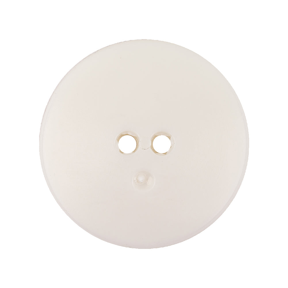 Italian White Abstract Textured Plastic Jacket Button - 44L/28mm