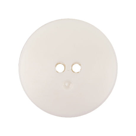 Italian White Abstract Textured Plastic Jacket Button - 44L/28mm