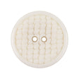 Italian White Abstract Textured Plastic Jacket Button - 44L/28mm