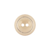 Italian White Asparagus with Translucent Rim 2-Hole Inkwell Button - 28L/18mm