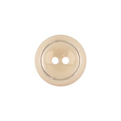 Italian White Asparagus with Translucent Rim 2-Hole Inkwell Button - 28L/18mm