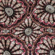 Magenta, High Rise and Cream Floral Medallions SIlk Charmeuse