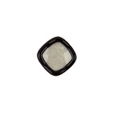 Speckled White and Black Enameled Shank Back Glass Button - 22L/14mm