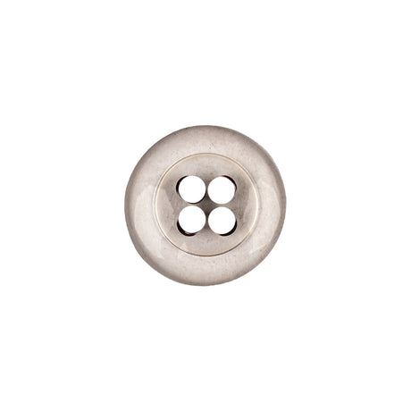 Italian Transparent and Black 4-Hole Tire Rimmed Jacket Button - 24L/15mm