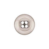 Italian Transparent and Black 4-Hole Tire Rimmed Jacket Button - 28L/18mm