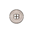 Italian Transparent and Black 4-Hole Tire Rimmed Jacket Button - 28L/18mm