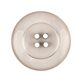 Italian Transparent and Black 4-Hole Tire Rimmed Jacket Button - 44L/28mm