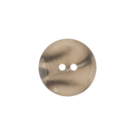 Italian Transparent and Gray Abstract Swirls Narrow Rimmed Plastic Button - 28L/18mm