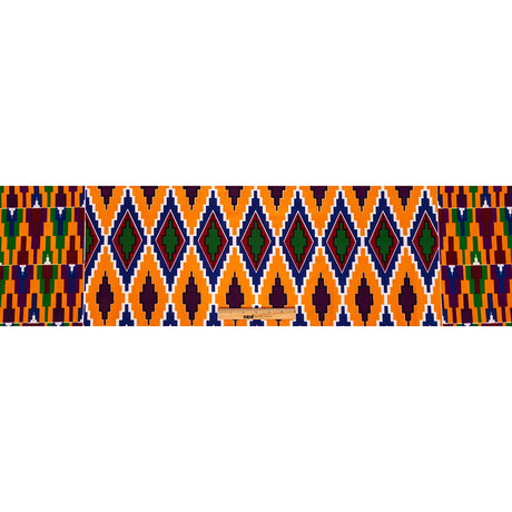 Bright Colors Diamond Blocks Cotton Kente Cloth African Print