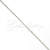 2Mm Rat-Tail (With Metallic Trim) - 200 Yards (White/Silver)