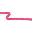 Pink Twill Ribbon with Ruffled Grosgrain Borders - 0.625"