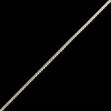 Metallic Silver and White Braided Trim - 0.1875"