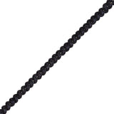Navy and Gray Cotton Blend Braided Trim - 0.25"