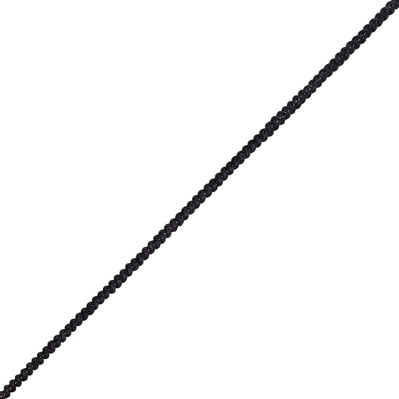 Navy and Gray Cotton Blend Braided Trim - 0.25"